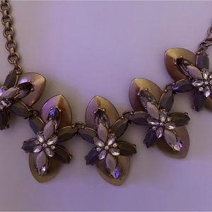 Gently worn bronzy/gold J. Crew statement necklace